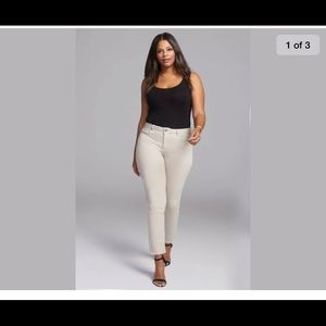 NYDJ curves 360 slim straight ankle jeans